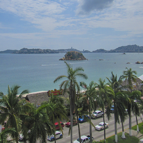 Vista a la bahía hotel tortuga acapulco